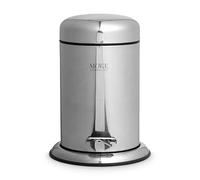 möve Push Bac à Pédale Accessoires de Bain, Acier Inoxydable, Silver