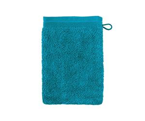 Möve Superwuschel Gant de Toilette 100% Coton, Bleu Lagon, 20 x 15 cm