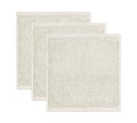 Möve Superwuschel Lot de 3 essuie-Mains 100% Coton, Beige Naturel, 30 x 30 cm