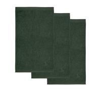 Möve Superwuschel Lot de 3 Serviettes d'invité 100% Coton, Vert cyprès, 30 x 50 cm