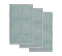 Möve Superwuschel Lot de 3 Serviettes d'invité 100% Coton Motif thé 30 x 50 cm