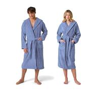 Möve Superwuschel Manteau à Capuche, Bleuet, L Mixte