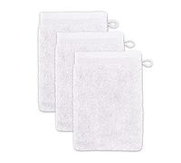 Möve Superwuschel Serviette invité - Snow - 15 x 20 cm ,pack de 3