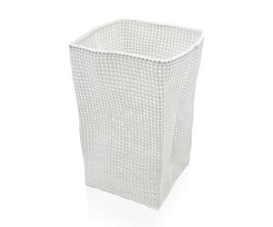 möve Tube Grand Panier Accessoires de Bain, Plastique Malléable, Off White