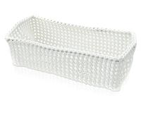 möve Tube Panier Classeur Accessoires de Bain, Plastique Malléable, Off White