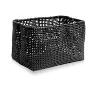 möve Tube Petit Panier Rectangulaire Accessoires de Bain, Plastique Malléable, Black