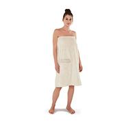 möve Wellness Sarong aux Haricots Chenille, Taille 40/48, 100% Coton, Nature (Beige)