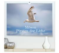 Möwen Piraten der Lüfte (hochwertiger Premium Wandkalender 2026 DIN A2 quer), Kunstdruck in Hochglanz: Möwen in ihrem Lebensraum an Fluss und Meer