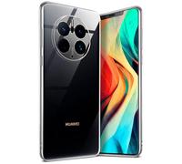 moex Aero Case pour Huawei Mate 50 Pro Coque Silicone Ultra Fine Transparente, Étui Souple Clair Mince Antichoc, Housse Gel Flexible, Backcover Résistant Soft Touch Discret, incolore transparent