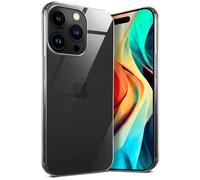 moex Aero Case pour iPhone 15 Pro Max Coque Silicone Ultra Fine Transparente, Étui Souple Clair Mince Antichoc, Housse Gel Flexible, Backcover Résistant Soft Touch Discret, incolore transparent