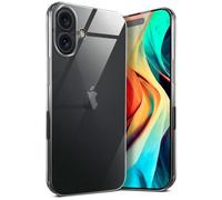 moex Aero Case pour iPhone 16 Coque Silicone Ultra Fine Transparente, Étui Souple Clair Mince Antichoc, Housse Gel Flexible, Backcover Résistant Soft Touch Discret, incolore Transparent