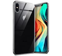 moex Aero Case pour iPhone X/iPhone XS Coque Silicone Ultra Fine Transparente, Étui Souple Clair Mince Antichoc, Housse Gel Flexible, Backcover Résistant Soft Touch Discret, incolore Transparent