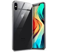 moex Aero Case pour iPhone XS Max Coque Silicone Ultra Fine Transparente, Étui Souple Clair Mince Antichoc, Housse Gel Flexible, Backcover Résistant Soft Touch Discret, incolore Transparent