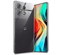 moex Aero Case pour Motorola Edge 50 Pro Coque Silicone Ultra Fine Transparente, Étui Souple Clair Mince Antichoc, Housse Gel Flexible, Backcover Résistant Soft Touch Discret, incolore transparent