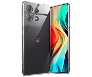 moex Aero Case pour Motorola Edge 50 Pro Coque Silicone Ultra Fine Transparente, Étui Souple Clair Mince Antichoc, Housse Gel Flexible, Backcover Résistant Soft Touch Discret, incolore transparent