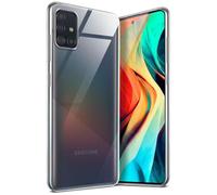 moex Aero Case pour Samsung Galaxy A51 Coque Silicone Ultra Fine Transparente, Étui Souple Clair Mince Antichoc, Housse Gel Flexible, Backcover Résistant Soft Touch Discret, incolore Transparent