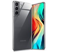 moex Aero Case pour Samsung Galaxy S21 Plus Coque Silicone Ultra Fine Transparente, Étui Souple Clair Mince Antichoc, Housse Gel Flexible, Backcover Résistant Soft Touch Discret, incolore Transparent