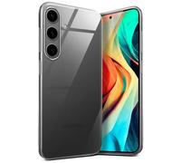 moex Aero Case pour Samsung Galaxy S24 Coque Silicone Ultra Fine Transparente, Étui Souple Clair Mince Antichoc, Housse Gel Flexible, Backcover Résistant Soft Touch Discret, incolore transparent