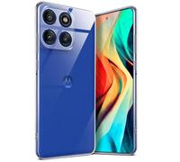 moex Aero Coque de protection pour Motorola Edge 60 Pro, transparente, en silicone transparent, ultra fine, coque arrière de protection fine, en silicone minimaliste, transparente