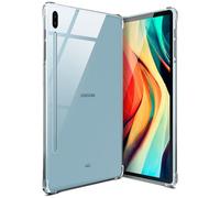 moex Aero Coque pour Samsung Galaxy Tab S6 en silicone transparent, coque ultra fine résistante aux chocs avec protection des coins, tablette en silicone transparent minimaliste, transparent