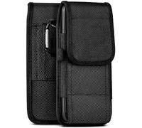 moex Agility Étui de protection pour Doogee S41/S41 Pro, avec passant de ceinture, étui de ceinture en nylon, étui de protection robuste avec mousqueton, noir