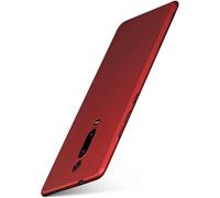 moex Alpha Case Coque de protection pour Xiaomi Mi 9T/Mi 9T Pro - Ultra fine - Avec protection de l'appareil photo surélevée - Coque arrière - Minimaliste - Rouge mat