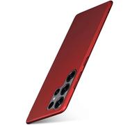 moex Alpha Coque pour Samsung Galaxy S25 Ultra - Housse ultra fine, avec protection de caméra surélevée, étui mince et rigide, la coque la plus fine et minimaliste, mat rouge