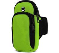 moex Brassard de sport pour téléphone portable Samsung Galaxy A5 (2017) - En néoprène - Pour la course à pied - Avec 2 compartiments - Vert