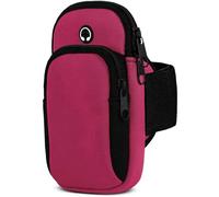 moex Brassard de sport pour téléphone portable Samsung Galaxy Z Fold 6 - En néoprène - Support pour téléphone portable - Pour la course à pied - Avec 2 compartiments - Rose