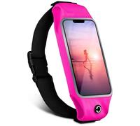 moex Ceinture de course pour téléphone portable Sony Xperia 1 VII - Étanche - Avec fenêtre tactile - Légère - Pour le jogging - Rose
