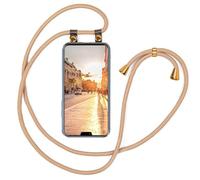 moex Chaîne de téléphone Portable Compatible avec Huawei Honor 8X, Coque avec Sangle réglable en Or