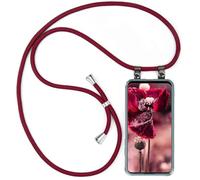 moex Chaîne de téléphone Portable Compatible avec Huawei P Smart Z, Coque avec Sangle réglable en Vin Rouge