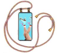 moex Chaîne de téléphone Portable Compatible avec Huawei P30, Coque avec Sangle réglable en Arc-en-Ciel