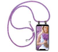 moex Chaîne de téléphone Portable Compatible avec Nokia 5.1 Plus, Coque avec Sangle réglable en Violet Rose