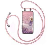 moex Chaîne de téléphone portable compatible avec Oppo Find X3 Pro, coque avec sangle réglable en L'or rose