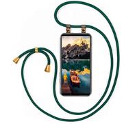 moex Chaîne de téléphone portable compatible avec Sony Xperia 5 III, coque avec sangle réglable en Vert