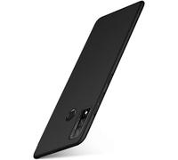 moex Coque de Protection Ultra Fine Compatible avec Huawei P Smart 2020 | Rigide, Noir Mat métallisé