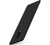 moex® Coque de Protection Ultra Fine Compatible avec OnePlus 7 | Rigide, Noir Mat métallisé