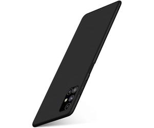 moex Coque de Protection Ultra Fine Compatible avec Samsung Galaxy M51 | Rigide, Noir Mat métallisé
