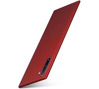moex® Coque de Protection Ultra Fine Compatible avec Samsung Galaxy Note10 | Rigide, Rouge Mat métallisé