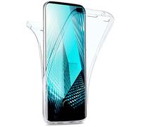 MoEx Coque Double en Silicone Transparent Compatible avec Samsung Galaxy S10 Plus, Housse de Protection complète des 2 côtés, Coque de téléphone Portable Avant et arrière - Cristal