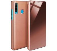 moex Coque Fine Compatible avec Huawei P30 Lite/P30 Lite New | Laisse Voir l'écran/Style laqué, Rose doré