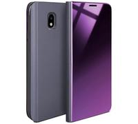 moex Coque Fine Compatible avec Samsung Galaxy J3 (2017) | Laisse Voir l'écran/Style laqué, Bleu