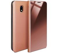 moex Coque Fine Compatible avec Samsung Galaxy J3 (2017) | Laisse Voir l'écran/Style laqué, Rose doré