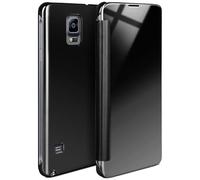 moex Coque Fine Compatible avec Samsung Galaxy Note 4 | Laisse Voir l'écran/Style laqué, Anthracite