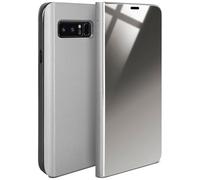 moex Coque Fine Compatible avec Samsung Galaxy Note8 | Laisse Voir l'écran/Style laqué, argenté