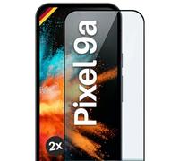 moex CurveProtect Lot de 2 films de protection d'écran en verre blindé incurvé 3D pour Google Pixel 9a Noir