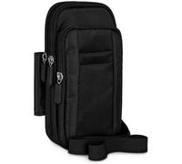 moex Dex Case Étui pour téléphone portable Realme Narzo 50A Prime/C35 avec bandoulière, clip de ceinture et mousqueton, robuste, imperméable, noir