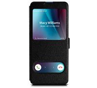 moex® Étui à clapet Style Cuir Compatible avec Samsung Galaxy S20 Ultra | Support/fenêtre Transparente, Noir