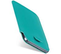 moex Étui de protection à insérer pour Fairphone 6 - Ultra fin - En cuir synthétique - Avec protection complète à 360 ° - Turquoise